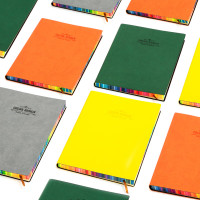 得力3183 25K/112页活力系列皮面本(绿色)(单位:本)