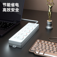 得力 3998 电源插座 5组 3米(单位:只) 白