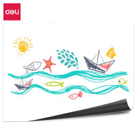 得力50008软铁白板1500*1000*0.5mm(带胶)(白色)