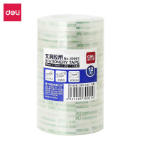 得力 30022 文具胶带 12mmx30Yx38u (单位:卡) 透明