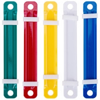 得力 5548 塑胶装订夹 80mm 50套/盒 (单位:盒) 混色