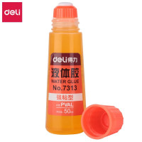 得力 7313 液体胶 50ml (单位:瓶) 黄色