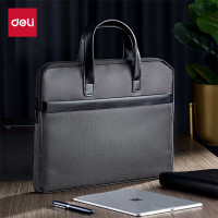 得力(deli)63751商务职业公文包事务包手提资料袋便携电脑包深灰(单位:个)