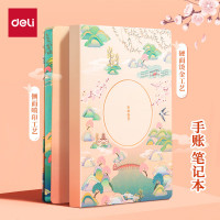 得力(deli)SZ021颐和园手帐本套装-杏林春燕-32K硬面手帐本(单位:盒)