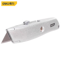 得力工具 DL4260 铝合金割刀(3刀片) 梯形刀片3刀片 SK5 (单位:把)