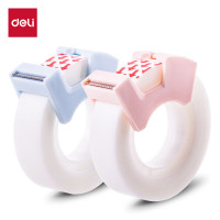 得力30113隐形文具胶带套装12mm*20y*50um(混)(1卷/卡)(白)