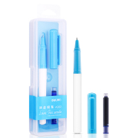 得力(deli)A902学生矫姿钢笔(单位:盒)可擦纯蓝/笔壳浅蓝
