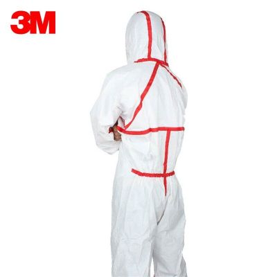 3M 4565白色带帽连体防护服 尺码可备注