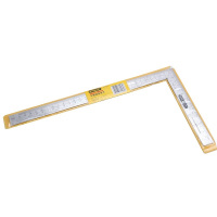 史丹利(STANLEY)35-350-23 500×250MM 不锈钢直角尺 木工拐角尺90度 曲尺 L型角尺 把