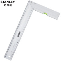 史丹利(STANLEY)35-352-23 300×164MM 带水泡铝直角尺 木工拐尺90度 曲尺 L型角尺 把