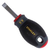 史丹利(STANLEY)65-400-14 平口改锥螺丝刀 5.5×30MM 三色柄一字螺丝批 把