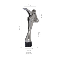 长川海比特 MZ-175脚踩门顶门定位器脚踏款门吸隐形防撞脚踏门挡房门门碰马蹄门阻(大号)(个)