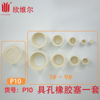 SYNTHWARE P10具孔橡胶塞一套个