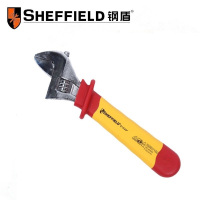 SHEFFIELD/钢盾 S154010 10 注塑型双色绝缘活动扳手 1把