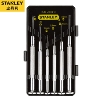 史丹利(STANLEY)66-039-23 十字一字小家电 维修起子改锥 6件套 金属微型精密螺丝批 套