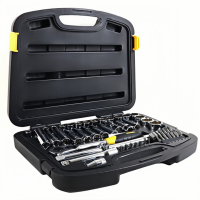 史丹利(STANLEY)94-185-22 58件套 10MM系列公制组套 汽修工具 中飞棘轮扳手套筒 套