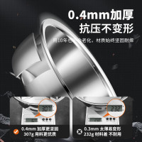 美厨/不锈钢盆 MCWA811 加大加厚 40cm 和面拌沙拉腌肉(单位:件)