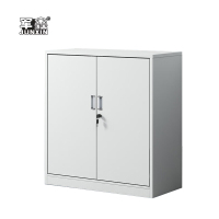军鑫 办公文件柜铁皮柜矮柜资料柜员工储物柜落地柜分双节下节对开门925*390*850mm