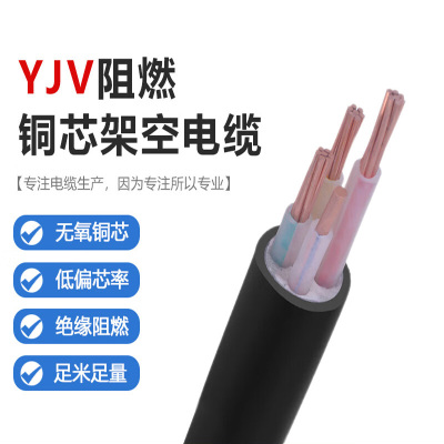 铭通(MINGTONG) 铜电缆软硬丝国标铜芯线3×70+1*35(1米)