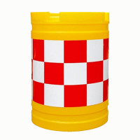 嵋里 防撞桶夜间反光隔离墩800*600mm红白.黄黑(50个起拍)