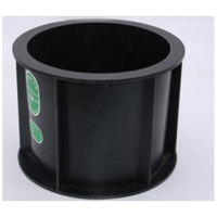 辕士 黑色试模盒100*100*100mm三联长型加厚户外工程多用试模存储盒