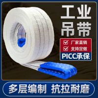 嵋里 吊装带叉车双扣扁平工业起重吊带国标8吨6米/根