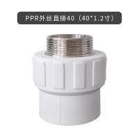 铭通远洋 PPR水管配件外丝内丝热熔直接接头40(10个)