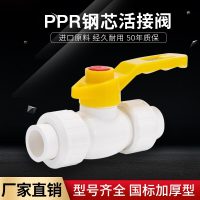铭通远洋 PPR加厚双活节钢芯球阀25(10个)