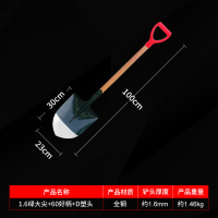 嵋里 绿大尖-60好柄加D塑头消防锹