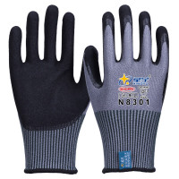 星宇(XING YU) 金刚丝纱防切割丁腈磨砂手套 12副/袋