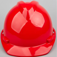 林盾(LINDUN) 安全帽加厚建筑工人头盔劳保电力工厂防砸帽HDPE 国标V2型90个(颜色备注)