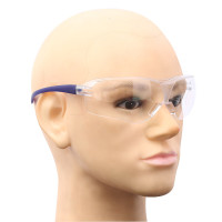 添盾 TD-EY434 防冲击访客流线型眼镜(蓝框白镜片,防雾防刮擦防冲击)