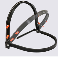 添盾 TD-MK002安全帽式铝包边面屏防飞溅防尘防护面屏(包含安全帽支架,PVC防冲击面屏)