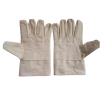 添盾 TD-GLCS17BH 掌部加固24线帆布手套(白甲,掌部加固,10双/包)