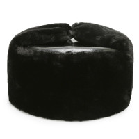 添盾 TD-HT0107 加厚防寒雷锋帽(防风,保暖,护耳) 可选颜色:黑色皮款,绿布棕毛,绿布黑毛