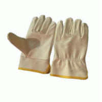 添盾 TD-GL5612 全皮海员手套(牛皮,均码全皮,整掌整背,黄色锁边)批次混色发货