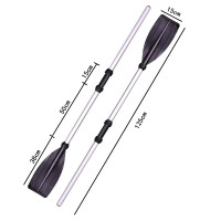 嵋里 铝合金船桨 防汛救援橡皮艇船桨铝合金快艇皮划艇救援艇手摇杆 1.25米长单头一对