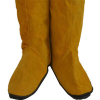 添盾 TD38-9866 牛皮电焊护脚 30cm(耐磨隔热防火花飞溅)