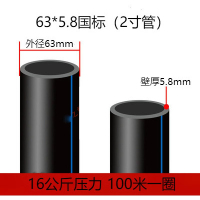 嵋里 全新料水管PE热熔管盘管直径63mm(20米起拍)