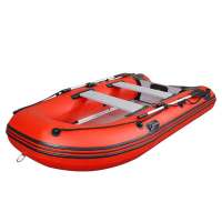 辕士 冲锋舟防汛救援加厚橡皮艇铝合金快艇皮划艇救援艇 2.7米冲锋舟+四冲4马力船外机