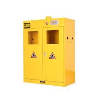 军鑫 全钢防爆气瓶柜 双瓶二代报警黄色900*450*1200mm