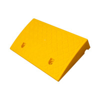 辕士 台阶垫斜坡垫 汽车上坡爬坡斜坡垫马路牙子路沿坡塑料三角垫[塑料]50*27*8cm黄色