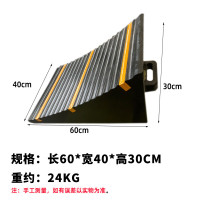 辕士 橡胶止退器 阻车器车轮斜坡防滑轮胎倒车垫防溜车 长60宽40高30厘米[货车款]