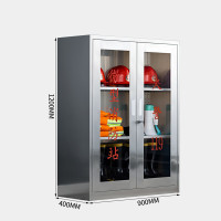 辕士 辕士 201不锈钢消防柜消防器材展示柜应急消防柜900*400*1200mm