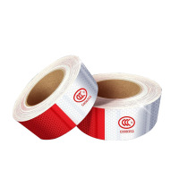 辕士 车身反光胶带 红白色/国标/100张/30米