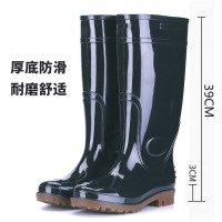 猎邺 雨靴 成人男士高筒雨靴防水牛筋底雨鞋胶鞋加厚防滑水鞋防汛救生工地劳保洗车水靴 45码