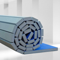 猎邺 格斗基本功地垫卷垫拳击跆拳道高密度垫8m*8m*5cm LY020