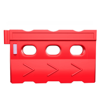 道路防撞吹塑水马红色注水围栏施工护栏安全防撞隔离墩130*70cm