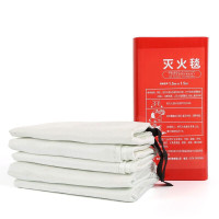 EVALIANTOP 灭火毯1m×1m盒装灭火毯玻璃纤维防火毯酒店厨房食堂用救援逃生毯