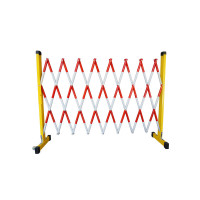 嵋里 伸缩围栏杆 学校道路施工隔离可移动防护围栏 绝缘玻璃钢伸缩围栏 1.5高定制咨询客服